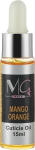 MG Nails Масло для кутикулы с пипеткой Mango Orange Cuticle Oil