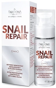 Farmona Professional Активний омолоджувальний концентрат зі слизом равлика Snail Repair Active Rejuvenating Concentrate With Snail Mucus