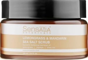 Sensatia Botanicals Скраб для тела "Лемонграсс, мандарин и морская соль" Lemongrass & Mandarin Sea Salt Scrub