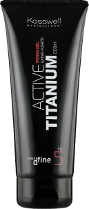 Kosswell Professional Гель з ефектом мокрого волосся сильної фіксації Dfine Active Titanium 5