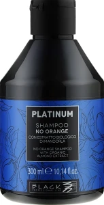 Black Professional Line Шампунь с растительным экстрактом миндаля для нейтрализации оранжевых и медных оттенков Platinum No Orange Shampoo With Organic Almond Extract