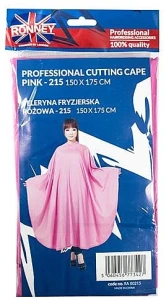 Ronney Professional Парикмахерская накидка, розовая Cutting Cape