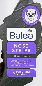 Balea Полоски для носа с активированным углем Nose Strips