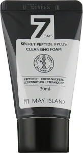 May Island Очищувальна пінка для обличчя з пептидами 7 Days Secret Peptide 8 Plus Cleansing Foam (міні)