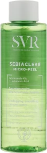 SVR Очищувальна і розгладжувальна відновлювальна вода Sebiaclear Micro Peel