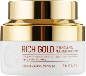 Enough Інтенсивний живильний крем для обличчя на основі іонів золота Rich Gold Intensive Pro Nourishing Cream