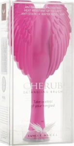 Tangle Angel Щітка-янгол компактна, фуксія із сірим Cherub 2.0 Soft Electric Pink