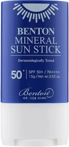 Benton Солнцезащитный стик на минеральной основе Mineral Sun Stick SPF50+/PA++++