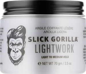 Slick Gorilla Глина для укладання волосся середньої фіксації Lightwork
