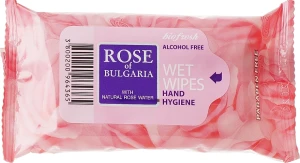 BioFresh Вологі серветки Rose Of Bulgaria Hand Hygiene Wet Wipes